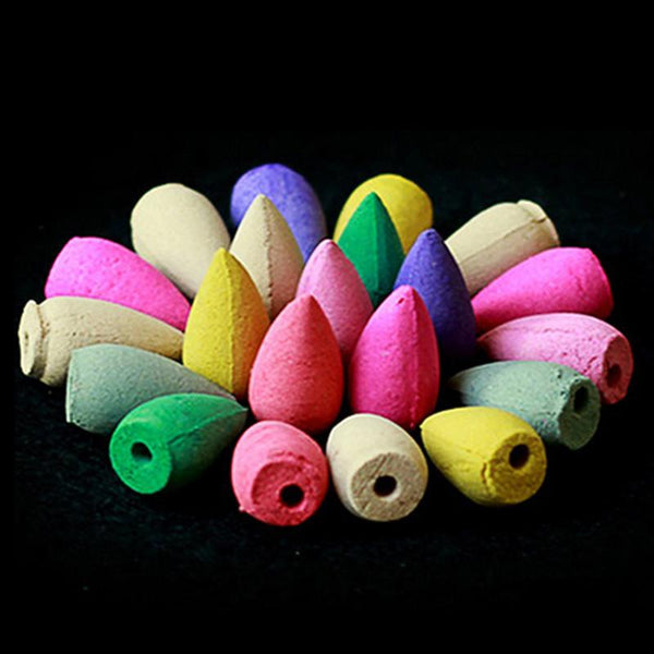 20pcs Mixed Aroma BackFlow Incense Cones