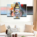Attractive 5 Pc Canvas Panel Painting-perfect for Lord Shiva Devotees!