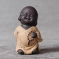 Cute Mini Monk with Beads Tea Pet Figurine