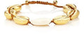 ANCIENT MONEY Cowry 24K Plated Accent Shell ANKLET