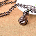 Natural Ice Obsidian FOX ,' BENEVOLENCE' Necklace