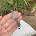 Natural Rose Myanmar Jade Rope Bracelet