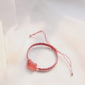 Strawberry Quartz Stone FENG SHUI PIXIU for ABUNDANCE Bracelet