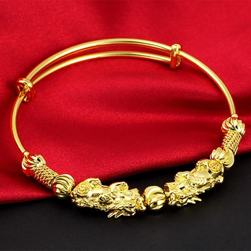 Buy Latest Gold Design Bracelet Double Line Broad 1 Gram Gold Bracelet for  Men