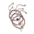 Natural Stone Bead & Druzy Accent 3 pc  Bracelet Set-BEST PRICE!