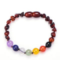 amber chakra bracelet cherry color