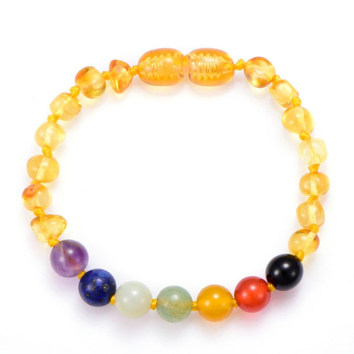 amber chakra bracelet honey color