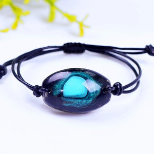 Handmade Turquoise & Obsidian 'PROSPERITY' ORGONITE Bracelet
