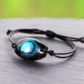 Handmade Turquoise & Obsidian 'PROSPERITY' ORGONITE Bracelet