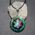 #60-Handmade Amazonite Stone & Sacred Geometry ' RELEASE TOXIC EMOTIONS' ORGONITE Pendant