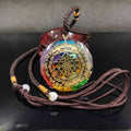 Handmade 7 Chakra Stone Sri Yantra 'ENERGY' ORGONITE Necklace