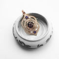 Silver & Zirconia Third Eye Chakra Pendant Necklace