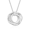 Stainless Steel Personalized Russian Ring 'ETERNITY' Necklace