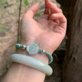 Natural Rose Myanmar Jade Rope Bracelet