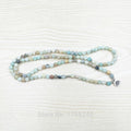 Beautiful Matte Amazonite 108 Bead HEALING Mala Bracelet/Necklace