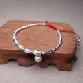 Freshwater Baroque Pearls & Silver INTEGRITY  Red Rope Bracelet