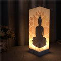 Warm Glow BUDDHA STATUE SHADOW LIGHT Paper Lamp