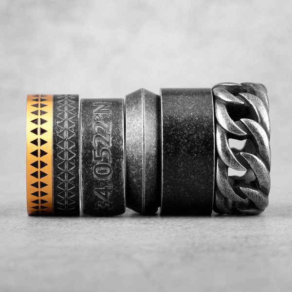 Men's Retro Stainless Steel Rings - 14 Styles