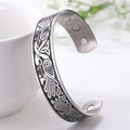 Engraved Viking Phoenix Totem & Celtic Knot MAGNETIC HEALTH Stainless Steel