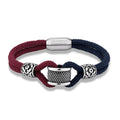 Men's Stainless Steel Double Jointed Rope Bracelet