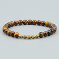 Ethnic Tibetan Men's Copper Beads & Natural Stone Bracelet