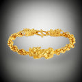 24K Gold Plated  PIXIU & DRAGONS Men's WEALTH Bracelet