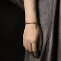 Hand Beaten Copper & Vajra Accent Unisex Bracelet