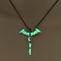 Luminous Dragon Cross Pendant Necklace