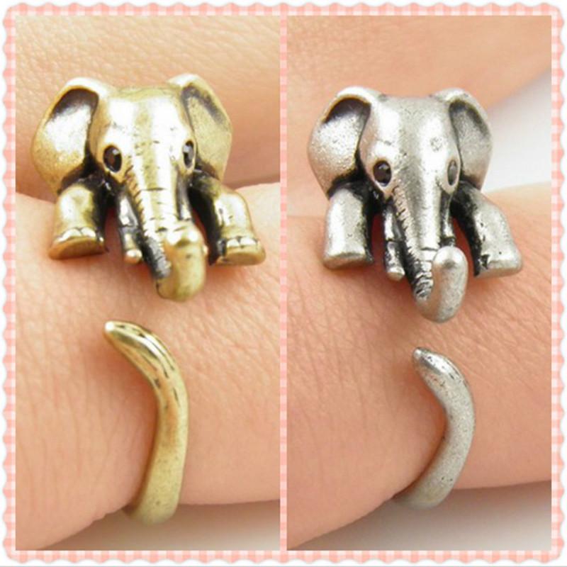Vintage Cute Cartoon Elephant Ring - luxfinejewelry