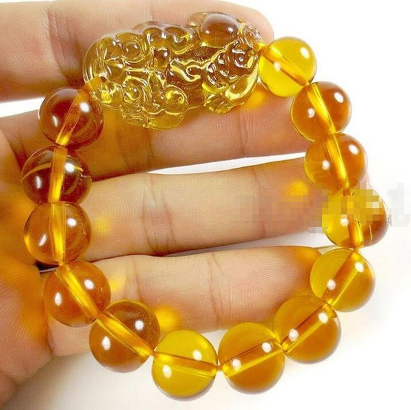 Natural Citrine Stone Lucky 'Pi Xiu' WEALTH Bracelet-IN STOCK USA!