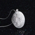 THAI SILVER Antique-Styled Floral Locket
