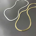 THAI SILVER Simple Snake Chain Necklace