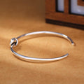 THAI SILVER Simple Knot 'PROTECTION' Bangle