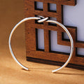 THAI SILVER Simple Knot 'PROTECTION' Bangle
