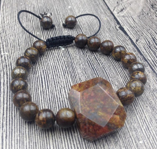 Bronzite Stone ' RESTORE HARMONY' Healing Bracelet