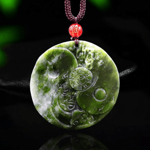 Natural Jade Tai Chi Yin & Yang 'INNER PEACE' Necklace