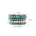 Bright 'n Bold 5 Pc/Set Turquoise Stone and Buddha bead bracelets