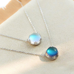 925 Sterling Silver 'AURORA LIGHTS' Crystal Necklace