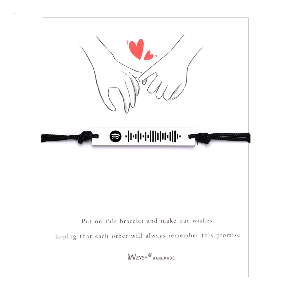 Custom Spotify Code Rope Bracelet zenheavens