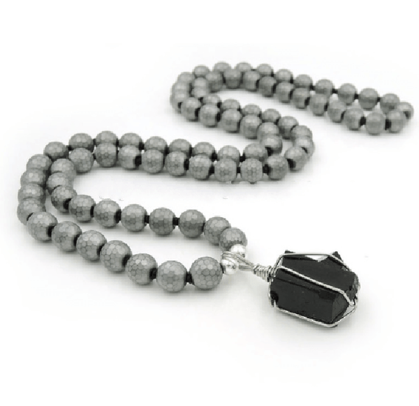 BUY 1 GET 1 FREE TODAY! Hematite Bead & Black Tourmaline REPEL NEGATIVITY Necklace