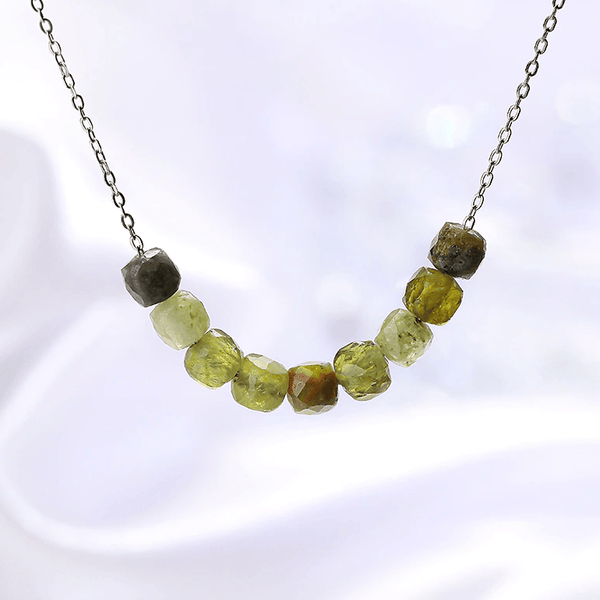 Lucky 'DIVINE 9' Beaded Natural Stones Necklace