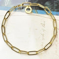Silver & Zirconia AQUARIUS Zodiac Charm in Gold