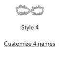 Stainless Steel Custom Names 'FOREVER' INFINITY Necklace