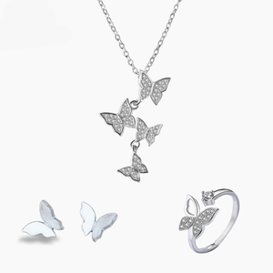 THAI SILVER Adorable Butterfly 'TRANSFORMATION' Jewelry SET