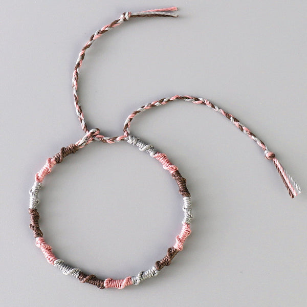 Tibetan Waterproof  Spiral Woven Wax Thread 'DETERMINATION'  Bracelet-BUY 2 ,GET a 3RD FREE!