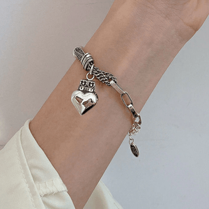 THAI SILVER Royal Heart 'AFFECTION' Bracelet