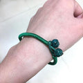 2pc/ Set GREEN Rope ' STAY STRONG ' COMPASSION Bracelets