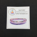 ATTRACT YOUR SOULMATE ( For Gals)  -Rainbow Tourmaline,Rose Quartz & Amethyst- 3/pc  *MIGHTY MINIS*  Healing Energy Stone Bracelets