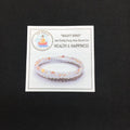 HEALTH & HAPPINESS-Garnet,Snow Quartz & Pink Agate- 3/pc  "MIGHTY MINIS " Healing Energy Stone Bracelets