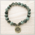 Natural African Turquoise Charm Bracelet